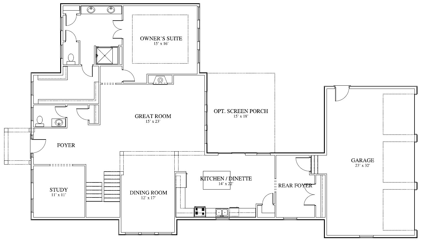 Land Visions General Contracting > Floor Plans > Williams